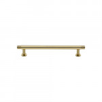 M Marcus Heritage Brass Contour Design Cabinet Pull with 16mm Rose 96mm Centre to Centre